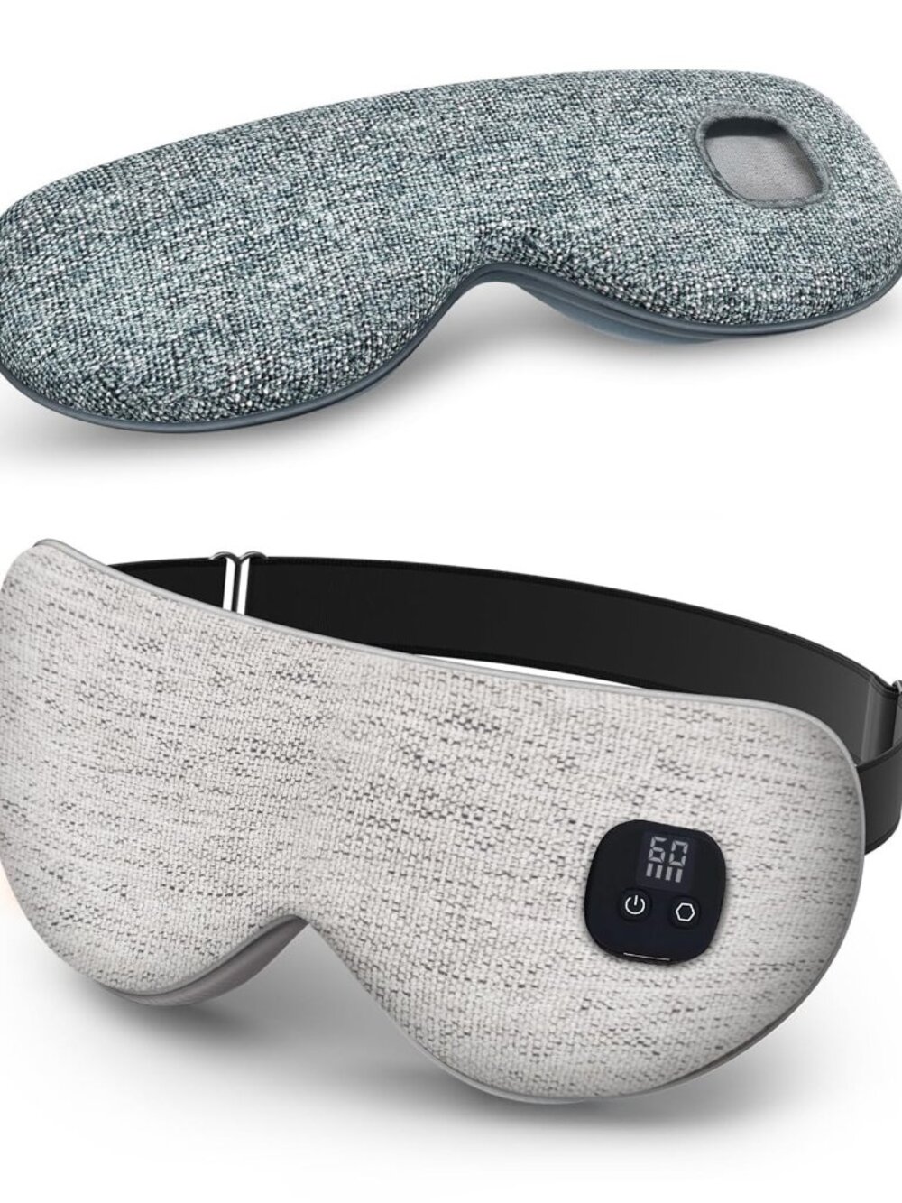 NEW Heated Eye Mask for Dry Eyes Cordless Warm Compress with 4 Heat & time pad